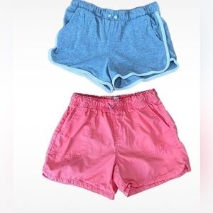 GAP & Old Navy Shorts Size 14 16 XL Girls Bundle Lot Coral & Gray